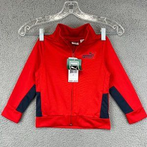 New Puma Red Full zip Track Jacket Kids Boys size‎ 2T